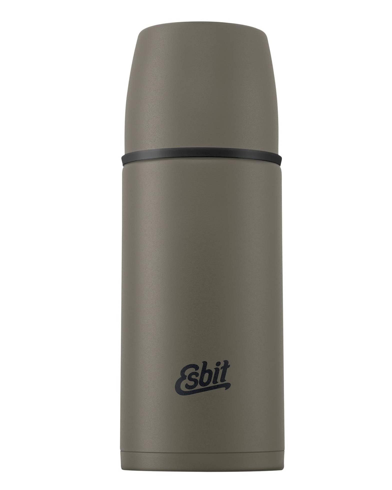 Esbit Classic Insulated Flask 500 ml - Thermos Flask for Hot and Cold - Thermos Flask with 2 Cups - Stainless Steel Drinking Bottle - Leak-Proof - Olive Green