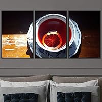 3 Piece Framed Canvas Wall Art Coffee Canvas Prints Home Artwork Decoration for Living Room,Bedroom - 16