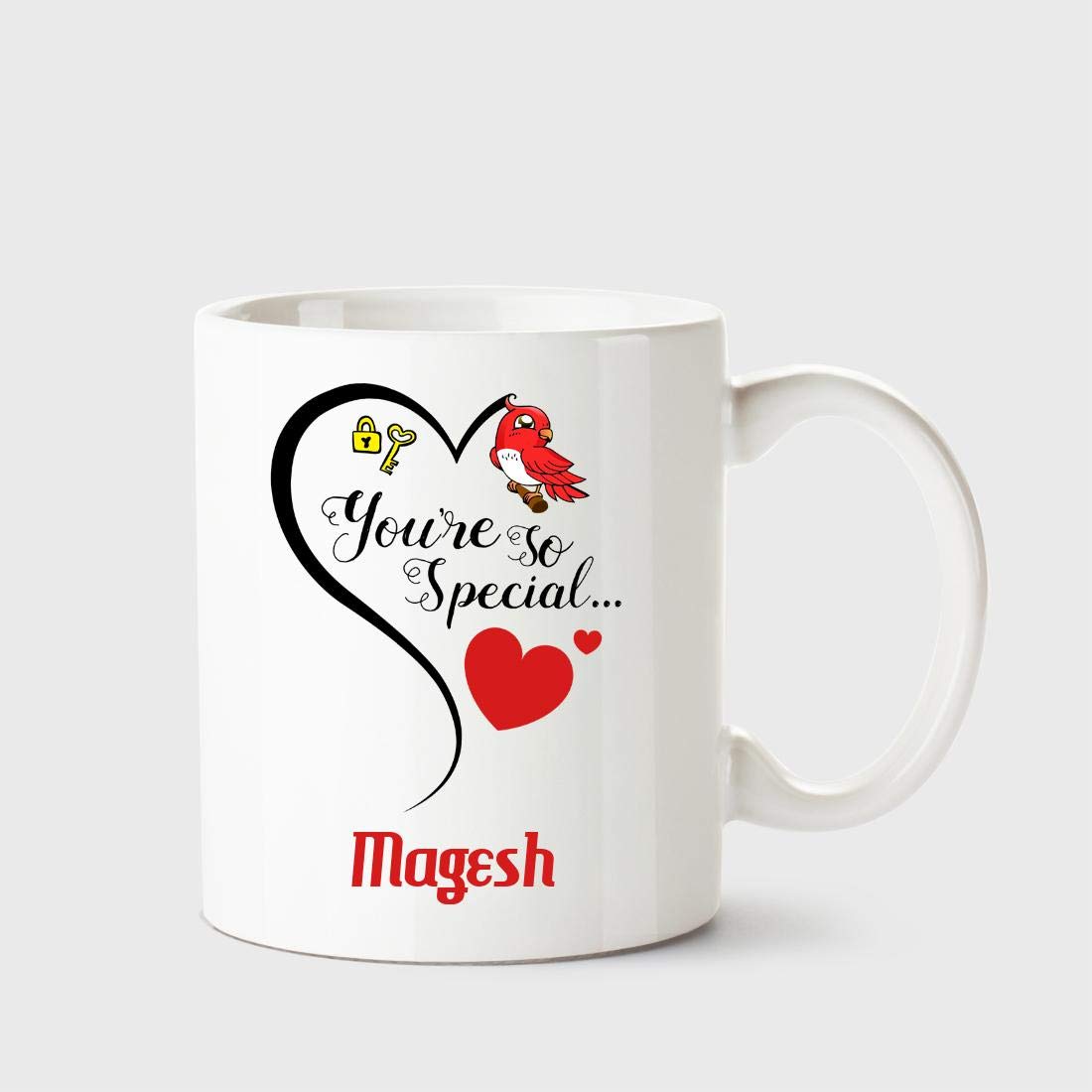 Chanakya You're so Special Magesh White Coffee Name Ceramic Mug