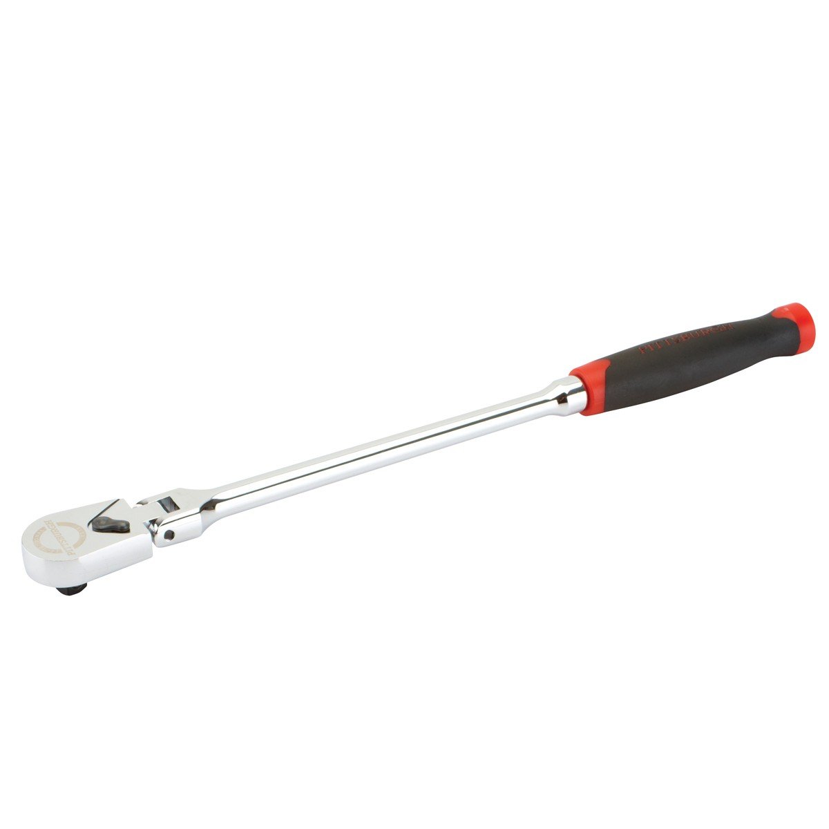 3/8 Inch Drive Professional Flex Head Long Handle Ratchet; 14" Long with TRP Comfort Grip