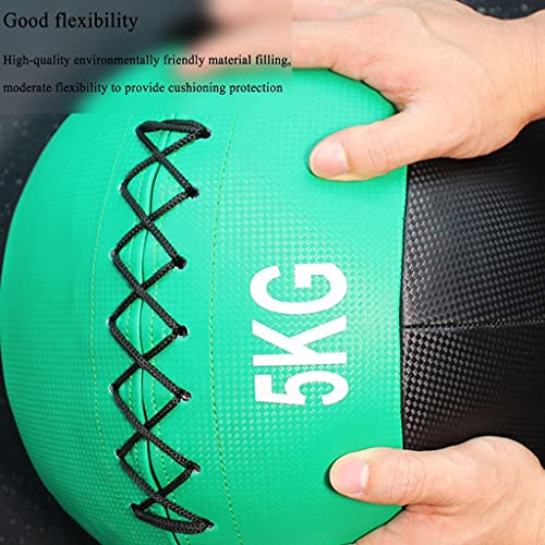 slam ball Slam Balls, coque souple avec poignée antidérapante, balles murales médicinales pour claquer, lancer et rebondir, ballon d'exercice pour haltérophilie, entraînement croisé, salle de sport – Image 5