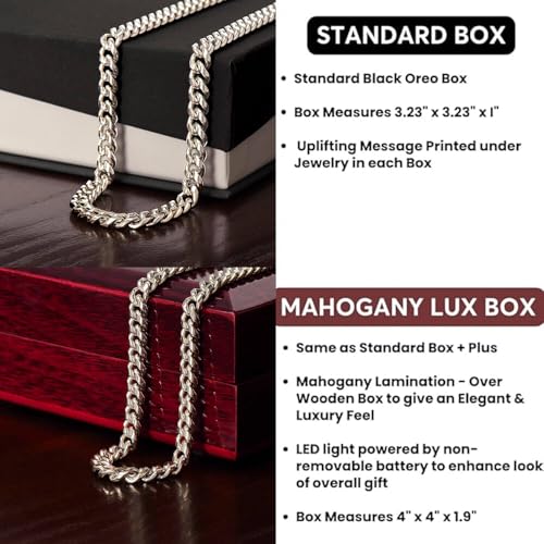 Promise Cuban Chain Necklace for Him - Sentimental & Birthday Gift Ideas for Husband, Boyfriend2