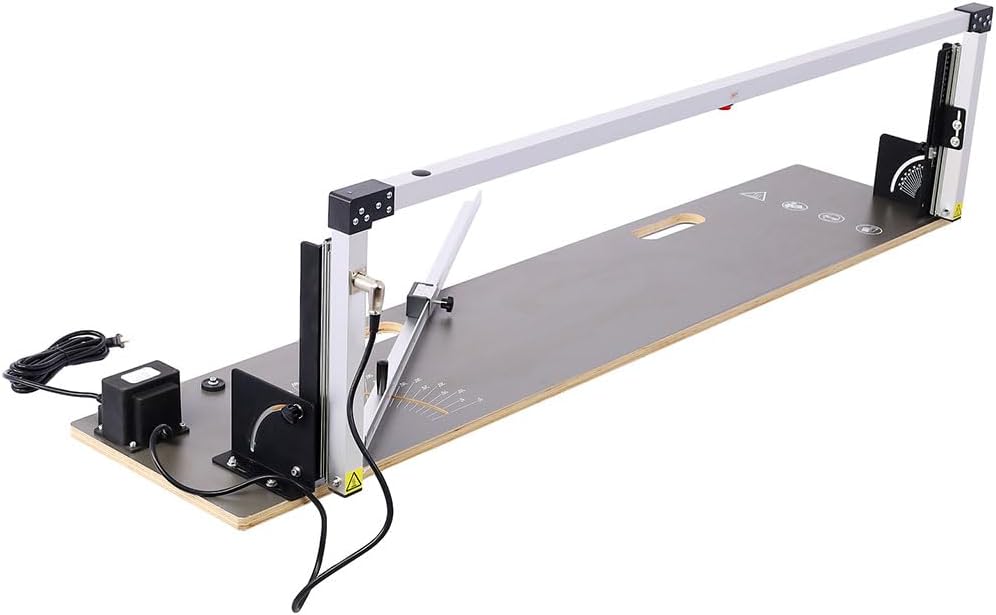 Hot Wire Cutter with Large Table, 450 ℃ Thermocut Foam Cutting Machine with Nichrom Heating Wire, 200W 36V Styrofoam Cutter Groove Machine for Pearl Cotton, Sponge, Plastic