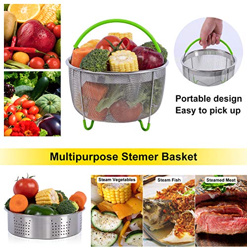 PentaQ 24 Pieces Instant Pot Accessories Kit for 8 Quart Instapot, Pressure Cooker Accessory Set Compatible with 6 Quart, 2 Egg Rack, 2 Silicone Oven Mitt