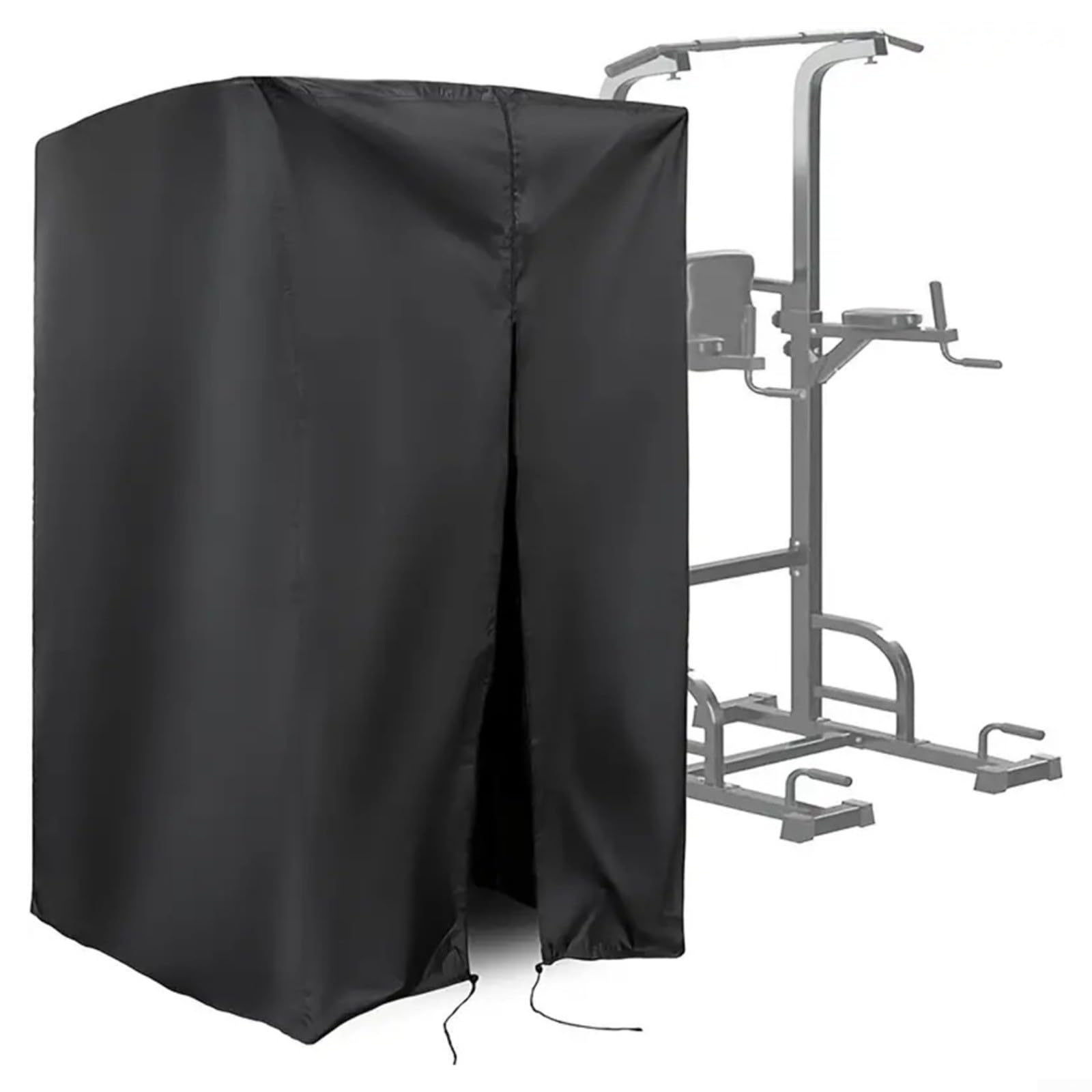 Funda protectora para estación de barra de dominadas, cubierta de estante de energía de varios tamaños, tela Oxford impermeable para equipos de fitness, estante de pesas con cordón ajustable