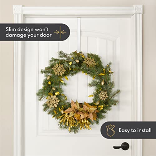 volila Door Wreath Hanger for Front Door 38cm/15in, Christmas Wreath Hanger - Image 3