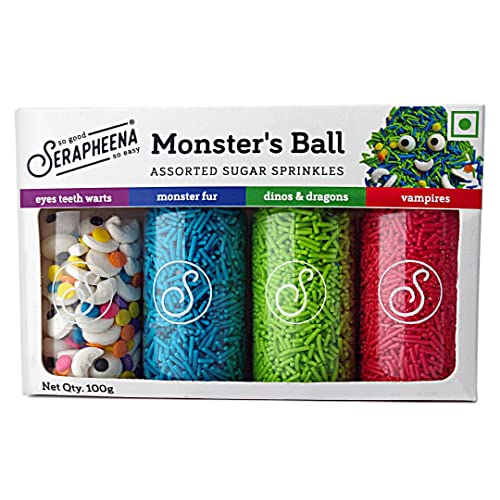 Image of Serapheena Sugar Sprinkles - Monster's Ball, 100g | Cakes and Cupcakes Decoration Kit