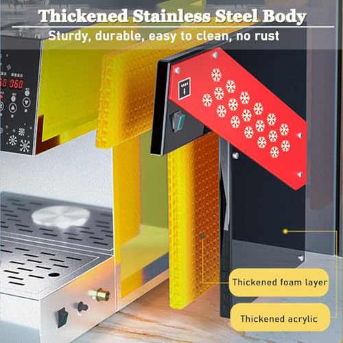 Commercial Kakigori Machine - Ice Shaver for Bingsu, Shaved Ice & Cone Ice Cream - Adjustable Speed Shaved Ice Maker for Perfect Frozen Desserts