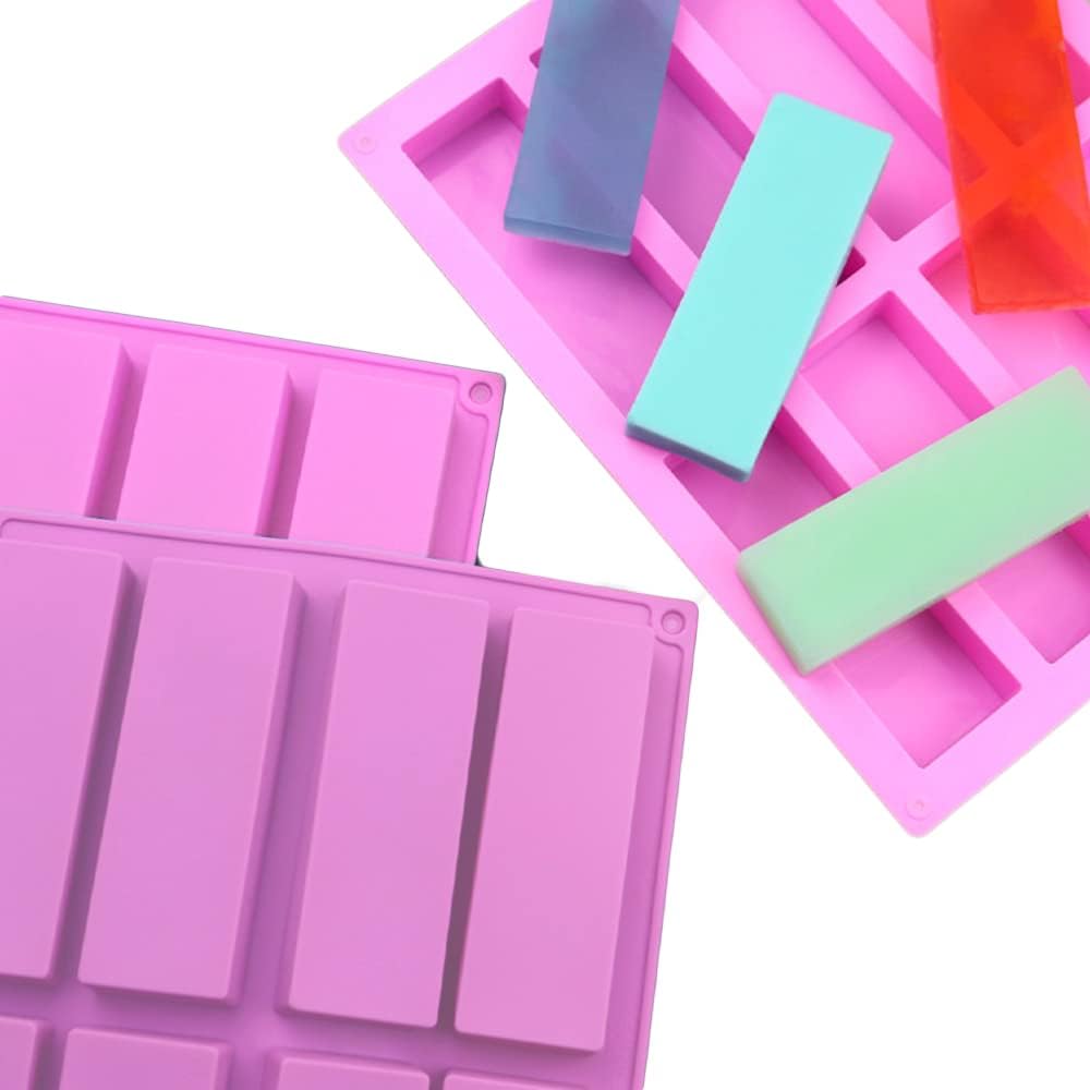 Funwaretech® 8 Cavity Large Rectangle Granola Bar Silicone Mold