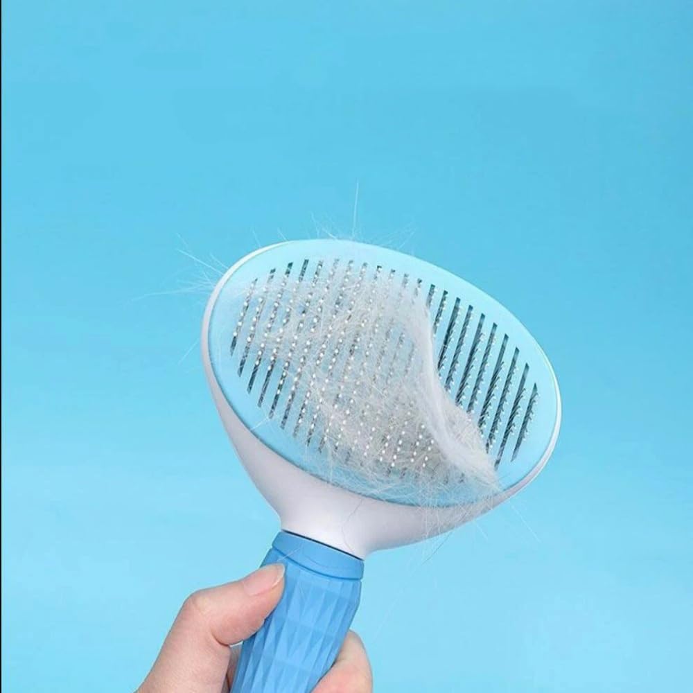 Peine para Mascotas | Peinado Suave Del Pelo Enredado Y Suelto, Suministros Esenciales Diarios Y Confortables(Blue)