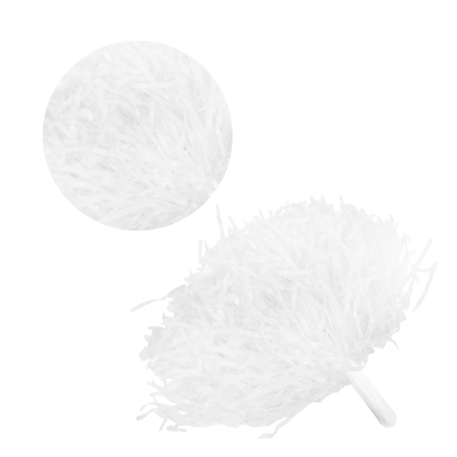 Pom pom da cheerleader 2 colorati per ragazze 8 colori bianco