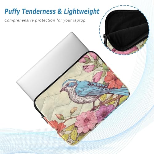 Funda para portátil 13-14 pulgadas con diseño pájaro en rama miniatura 5