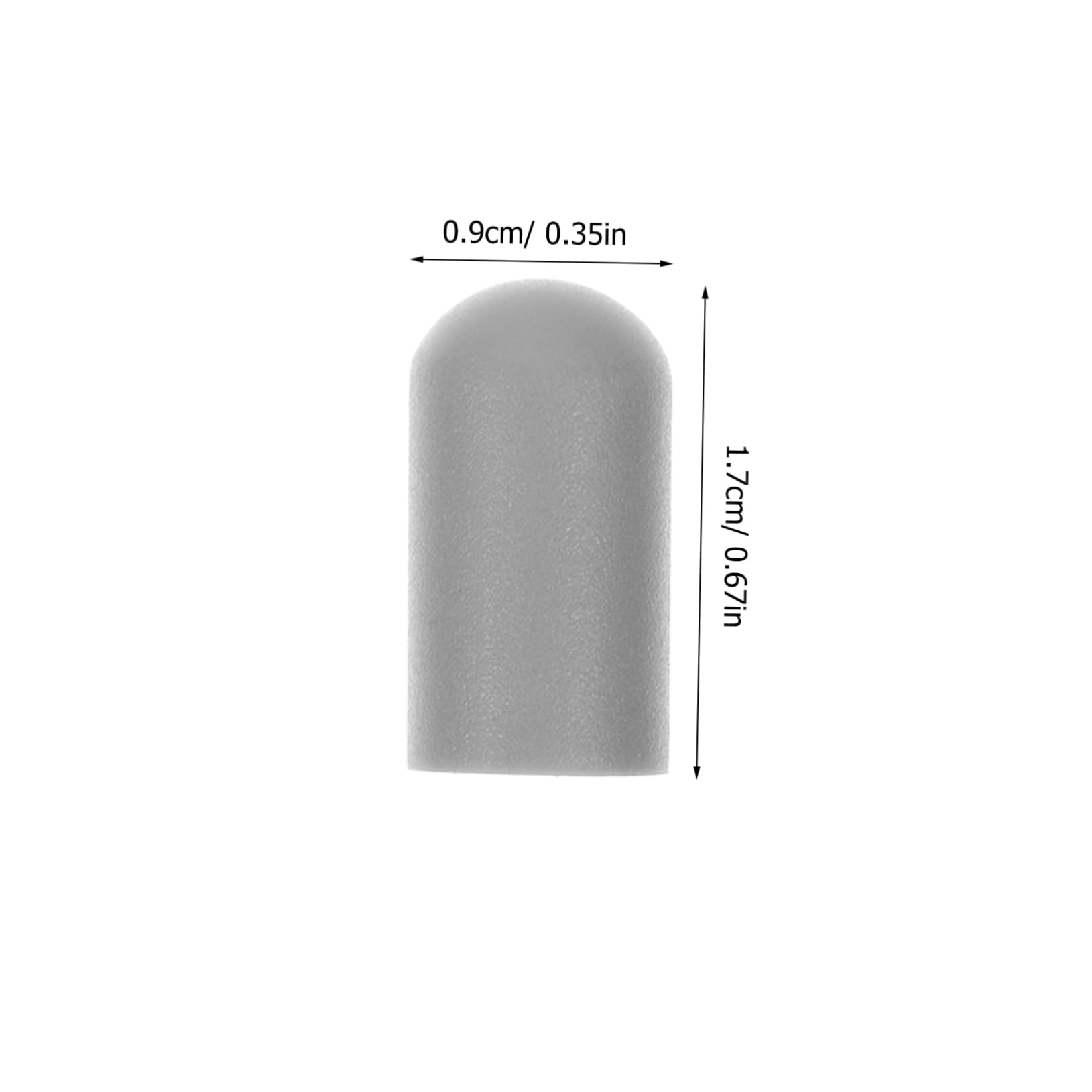 Vaguelly 10pcs Drumstick Tips Protective Caps for Drums Mute Accessories for Practice Enhance Skills Fits Drumsticks Simple Color Design