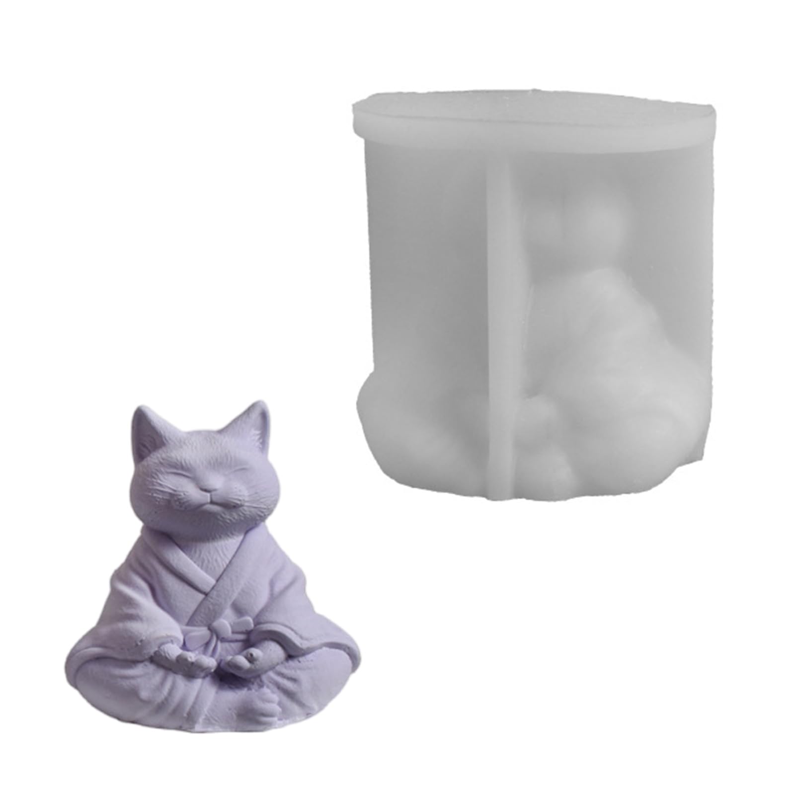 Nucelit Cats Statue Silicone Molds Epoxy Resin Molds for Soap Making Fondant Silicone for Chocolate Cake Baking Epoxy Resin