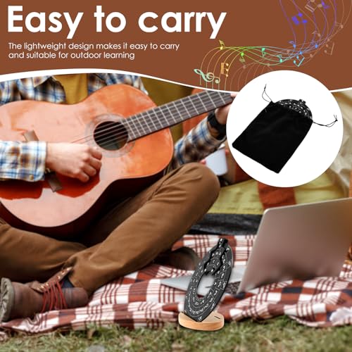 Circle of Fifths Wheel Metal with Wooden Stand, Complete with Guitar Chord Chart and Music Theory Book for Musical Instrument Learning - Image 7