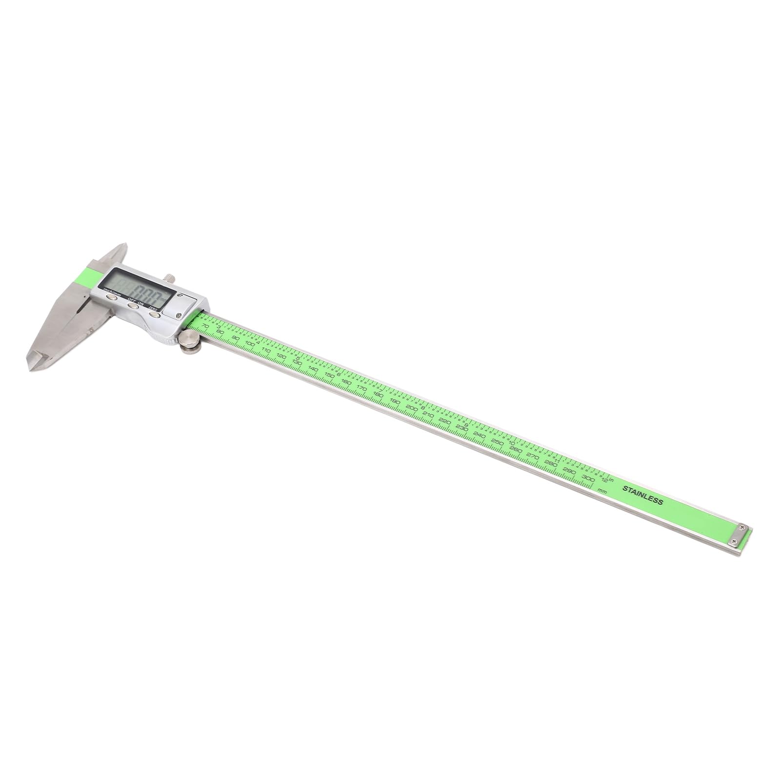 Fafeicy 300mm Digital Messschieber, hochfestes elektronisches Lineal aus Edelstahl, Genauigkeit 0,01 mm, mit LED-Display, für DIY-Messungen, das mm/Zoll-Messsystem (300mm)