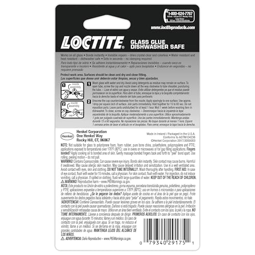 Image of Loctite 233841 2 Gram Heavy Duty Glass Glue Tube, Pack of 1