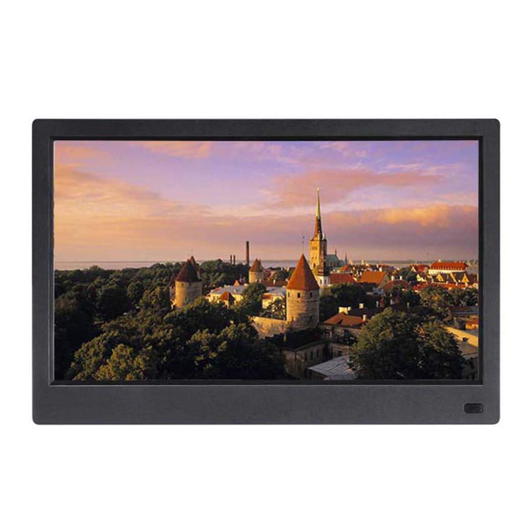 MYUYEE 15.6-Inch Ips 1080P Digital Photo Frame - Full Viewing Angle, Supports Calendar, Music, Video And Clock Functions - White (Ips-1080P Black 11.6 Inch)