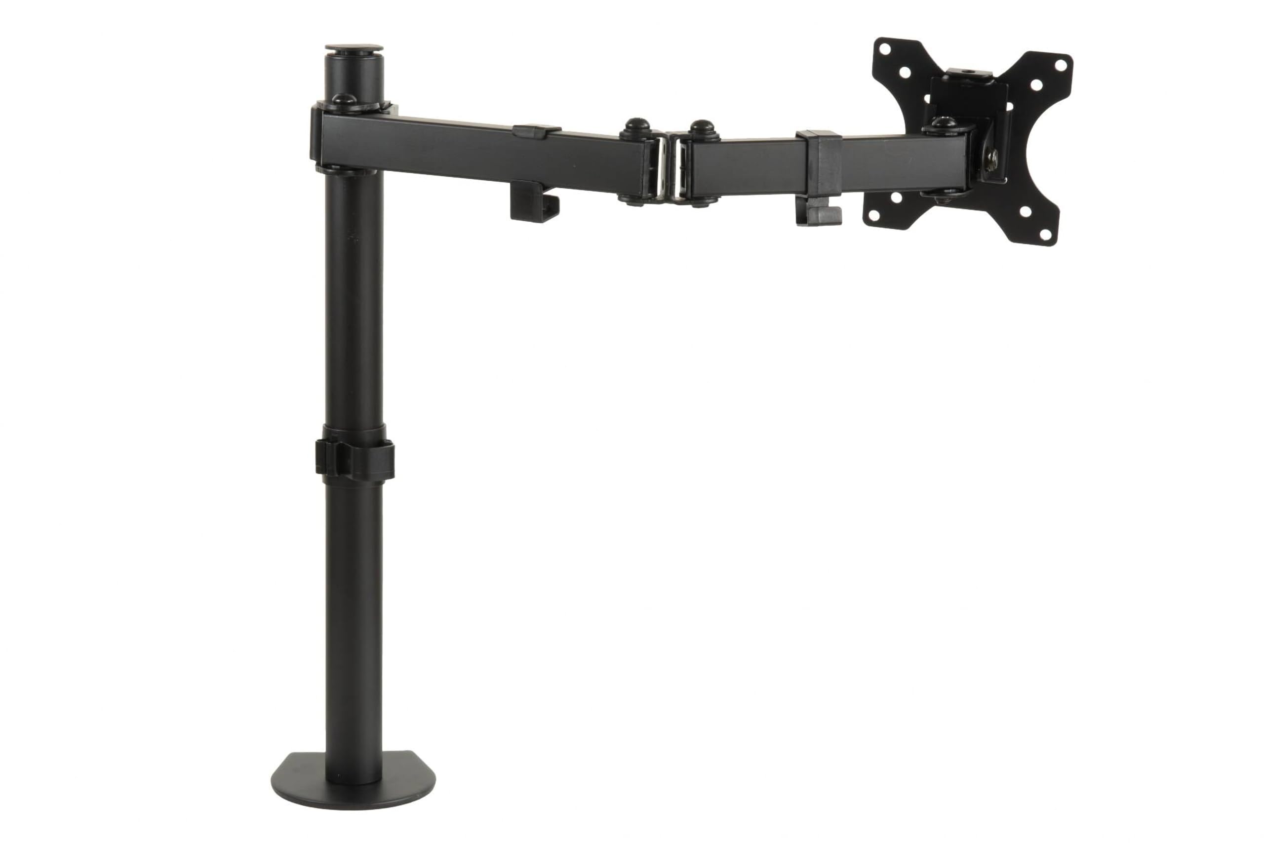 Link LKBR60 – Brazo de Soporte de Mesa con Abrazadera de Dos articulaciones – para Monitor/TV de 13 – 32 Pulgadas, Peso hasta 8 kg, Ajustable y Estable