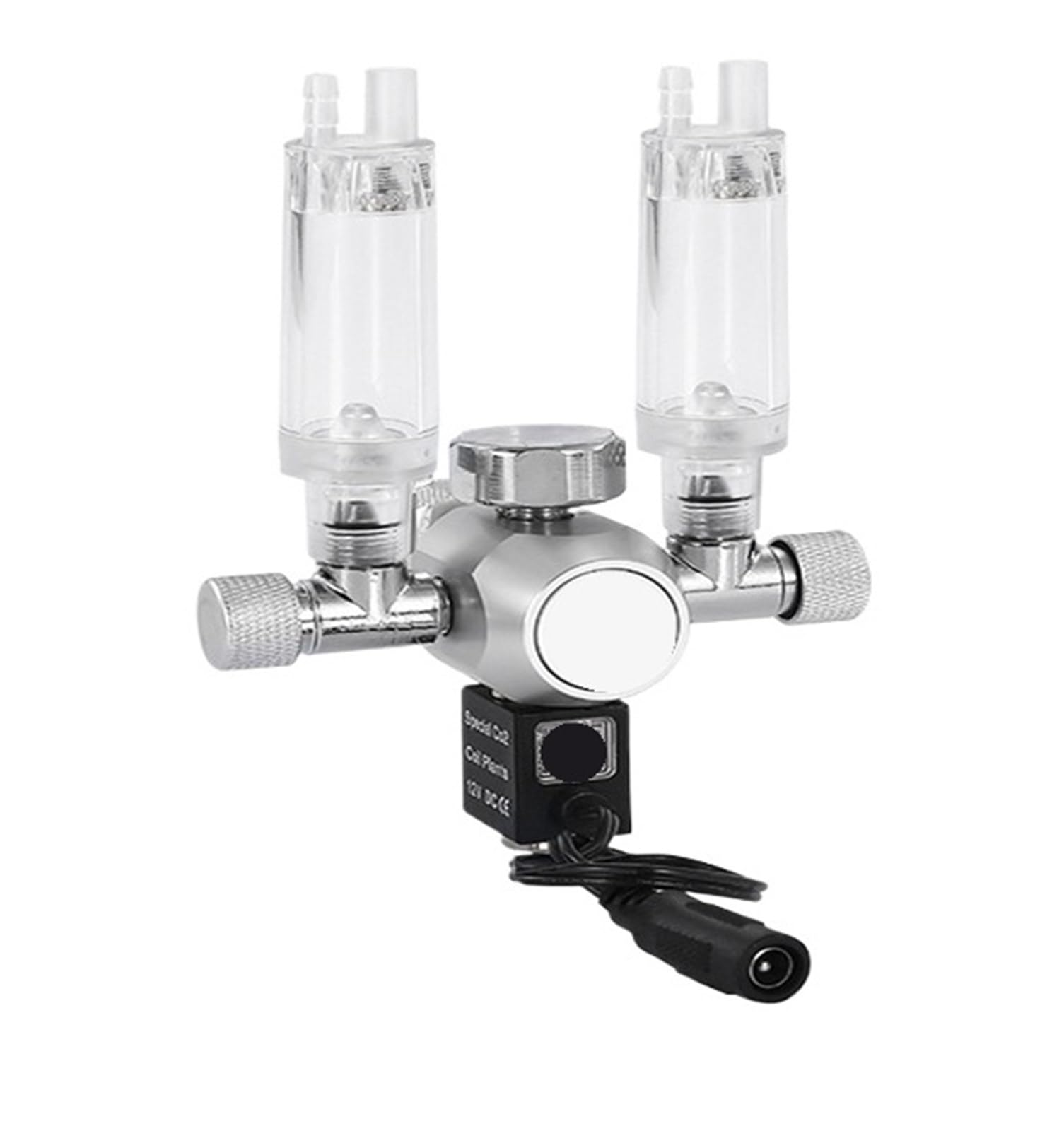 Compte-bulles CO2 double sortie et détendeur de pression W21.8 pour bouteille aquarium