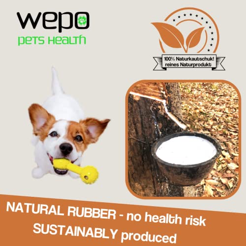 WEPO Puller Ring Hund Ø 15cm Rot - Spielzeug Hunde Beschäftigung - Zerrspielzeug Hund - Dog Toy - Ringe Training für Welpen, kleine & große Hunde - Auslastung & gesunde Zähne