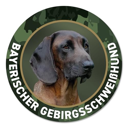 Bayerischer Gebirgsschweißhund BGS Jagdhund Premium Aufkleber - Sticker für Auto,