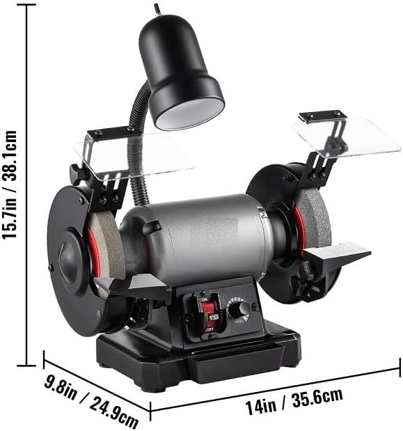 Bench Grinder Benchtop Grinder Induction Motor Variable-Speed 6 inch 1 hp NEW