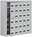 Salsbury Industries 19168-30ASC Cell Phone-Access Panel-6 Unit Surface Mounted-Resettable Combo Locks with 8-Inch Diameter Compartments, Aluminum
