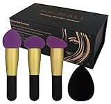 BS-MALL Beauty Cosmetic Makeup Blender Sponges Foundation/Concealer/Blush/ Bronzer/Contouring/Highlighting Creams Liquid Makeup Foundation Applicator Brush