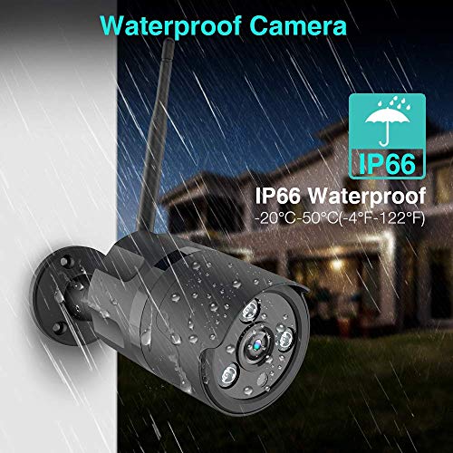 Outdoor Camera, 1080P Wifi Outdoor Security Camera, Fhd Night Vision, A.i. Motion Detection, Instant Alert Via Phone, 2-Way Audio, Live Video Zooms Function, Cloud Storage, Micro Sd Card (Black) #TOP2