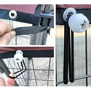 Dog kennel cover top replacement 4x8 for 60731   cucciolini doodles