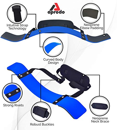 Image of APRODO Arm Blaster - Heavy Duty Biceps Isolator for Bodybuilding, Weightlifting, Gym, Exercise, Workout - Bicep Arm Trainer, NO Pain NO GAIN