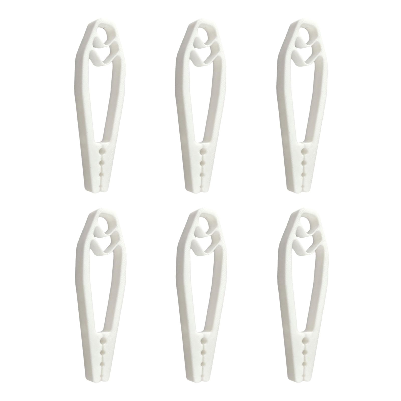 Fgdtree White Ergonomic Nails Positioning Holder 6Pcs Ideal For Professional Woodworkers And Hobbyists Unguis Placement Set