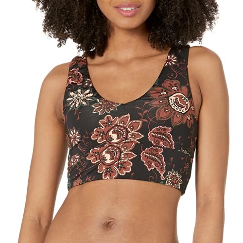 Carve Designs Tofino Longline Bikini Top for Women - V-Neck, Recycled Fabric, Swim Tank Top with Removable Chest Pads