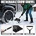 AUTODDECO Roadside Emergency Car Kit Winter Road Trip Assistance Vehicle Safety Kit with Air Comperss, Detachable Snow Shovel, Jumper Cables, Tow Strap