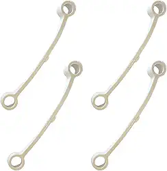 4 Tirantes Lavadora compatível com Brastemp, Consul, Electrolux e outras – para 7 a 12Kg – Branco 11cm – Peça de Reposição