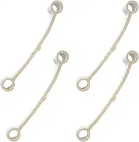 4 Tirantes Lavadora compatível com Brastemp, Consul, Electrolux e outras – para 7 a 12Kg – Branco 11cm – Peça de Reposição