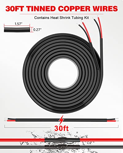 image for NAOEVO 18 Gauge Wire 2 Conductor Electrical Wire, 18 AWG Stranded PVC 
