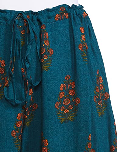 Image of BIBA Cotton Printed Straight Casual Palazzos