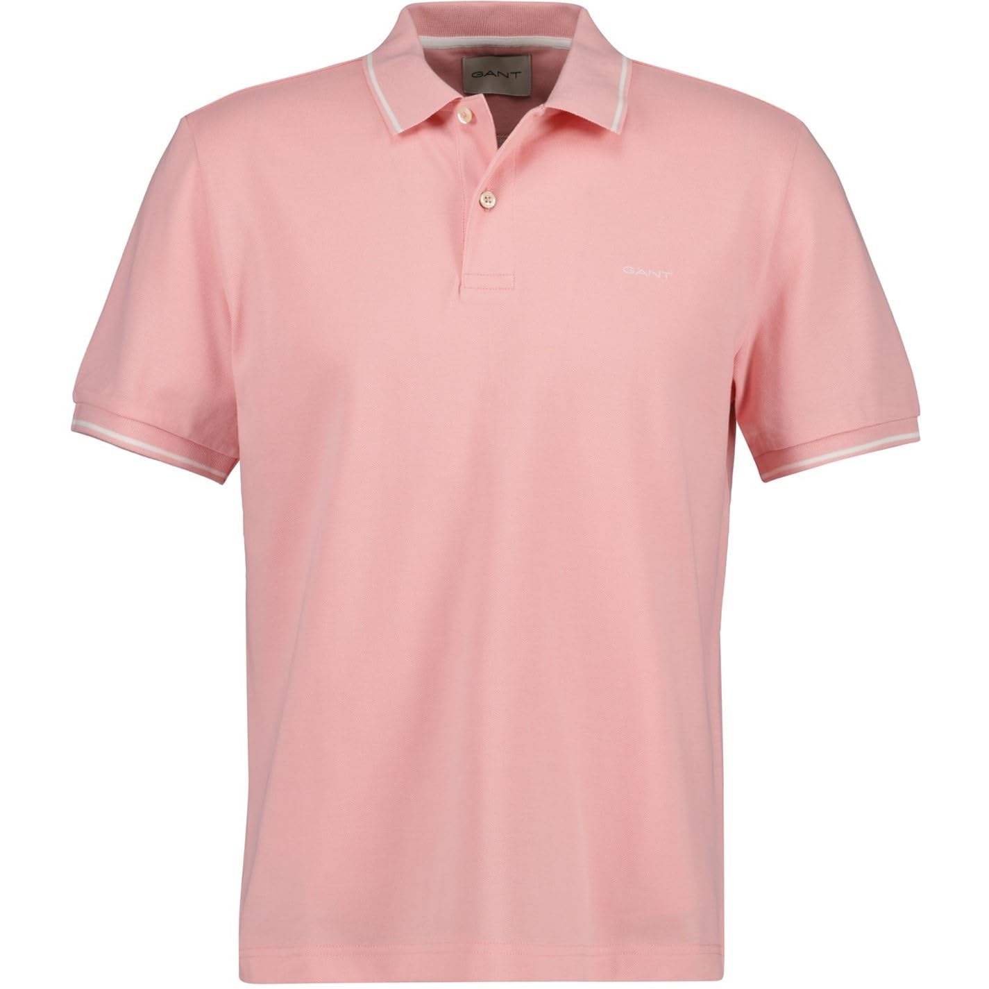 Gant Men's Bubblegum Pink 671 Pique Polo Shirt Short Sleeve Xl