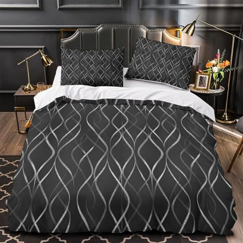Housse de Couette Hypoallergique en Microfibre Douce avec Fermeture Éclair - 2