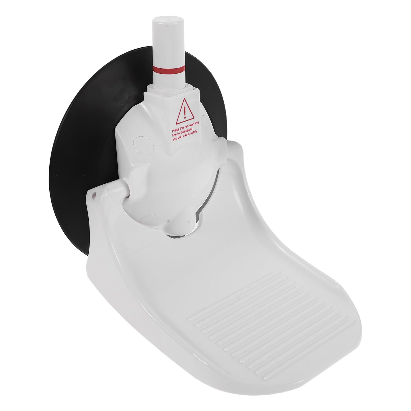 Reposapiés de baño blanco de plástico portátil Toyvian con ventosa