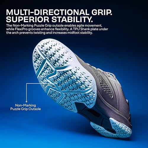 Image of Nivia Jury Badminton Shoes for Men, Air Mesh & PU Upper, TPU Shank Plate Outsole, Ortholite Foam Insock, Designed for Serious Badminton Players