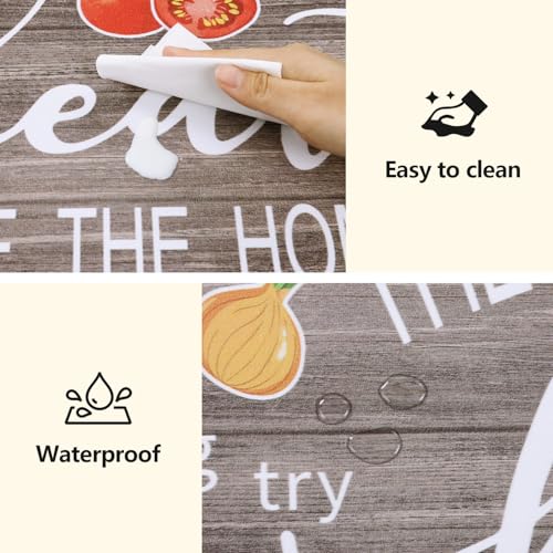 Yamaziot Anti Fatigue Kitchen Rug Set of 3, Non-Slip Waterproof Farmhouse Cushioned Comfort Standing Floor Mat for Kitchen, Office, Sink, Laundry — view 5