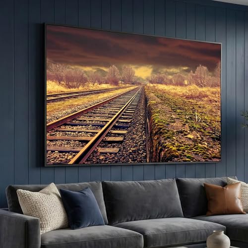 Toile vintage de voies ferrées pour créer une atmosphère de voyage nostalgique
