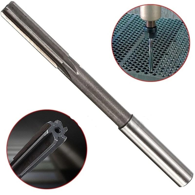Vástago Recto D4 HSS Escariador Mandril Herramienta De Fresado De Ingeniería 3mm/4mm/5mm/6mm/8mm/10mm/12mm/14m 6 Flautas HSS,8x180