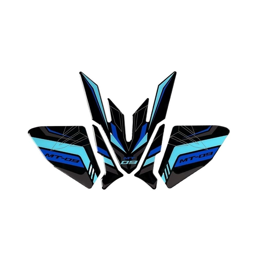 Motorcycle Fuel Tank Sticker for MT-09 MT09 MT 09 Fuel Tank Modified Sticker Motorcycle Motor Bike Side Body Fuel Tank Pad Decal Accessories