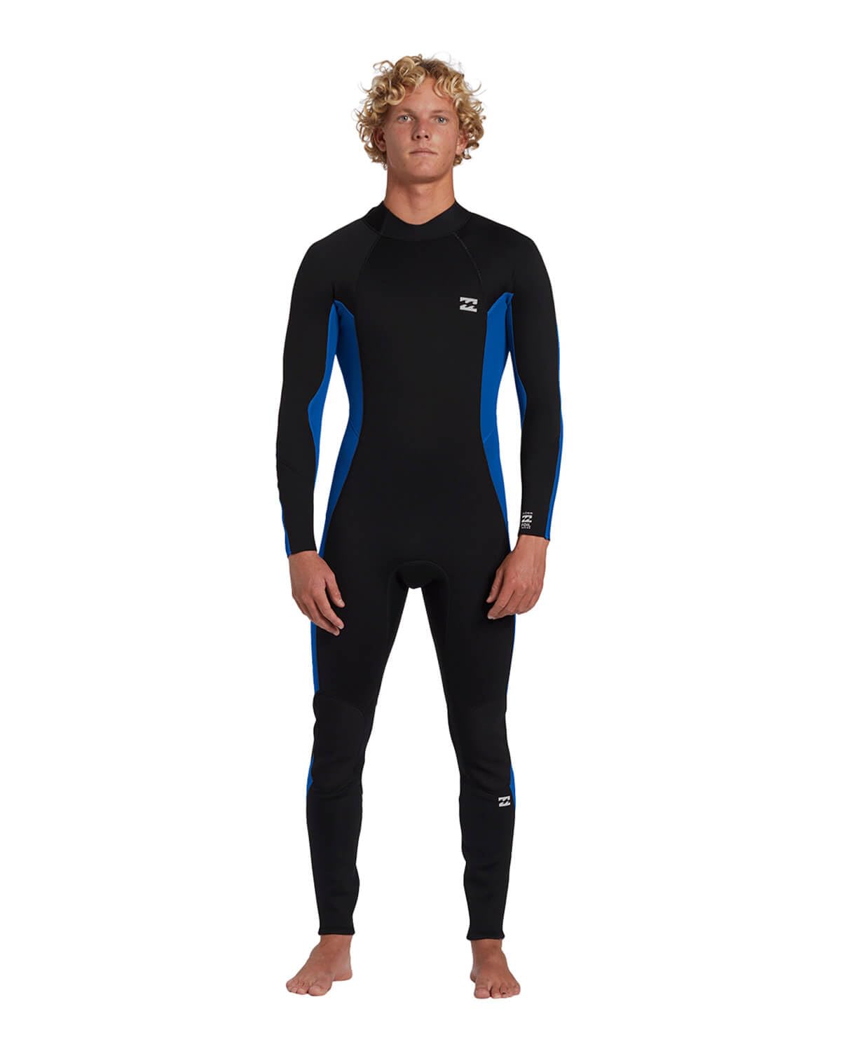 BILLABONG Muta da uomo Foil 4/3 mm con cerniera posteriore - Blu medio