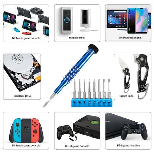 Conjunto de chaves de fenda Torx, chave de fenda Torx T6 T8 para controle Xbox/PS3 PS4 PS5, T3T4T5T6