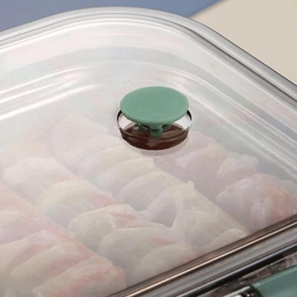 Bento Box a doppio strato in acciaio inossidabile 304 | Multicolore: picnic, viaggi, scuola, cantiere, all'aperto(B)